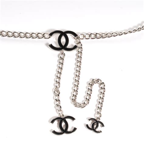 chanel enamel chain belt cc logo